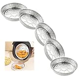 ZCXZ Oil-Proof Aluminum Foil Tin Box 50PCS, Air Fryer Disposable Foil Liner Non-Stick, Foil Pans for...
