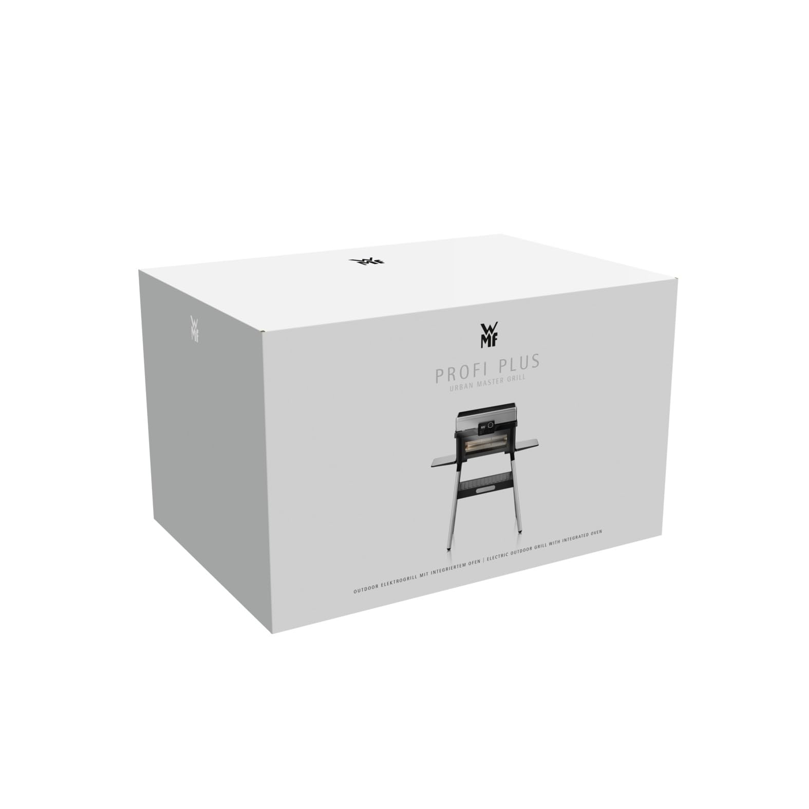 WMF Barbecue électrique Profi Plus Urban Master pour cuisine d'extérieur – Barbecue sur pied jusqu'à 340 °C, barbecue 2-en-1 sans gaz pour balcon avec four jusqu'à 200 °C