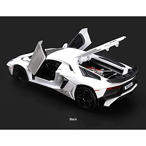 Image of DEUSON ECOM 1:32 Diecast Metal Car Model Lp750 Toy Car for Kids Sound and Light Pull Back|Multicolor