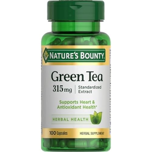 Nature's Bounty Green Tea Pills 315mg, 100 Capsules