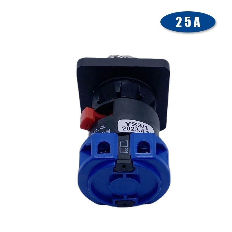 LW26-25YS3/1S - Llave de bloqueo de 22 mm, tamaño de montaje, corte de energía, seguridad, antimal funcionamiento, interruptor universal de leva giratorio