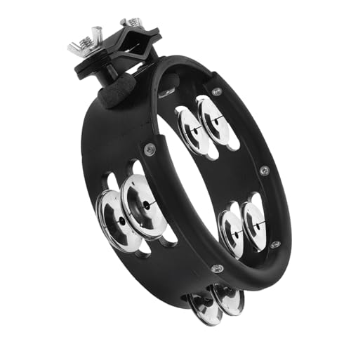 Garneck Bell Tambourine Drum Kit Accessory Easy Install Versatile Sound Construction