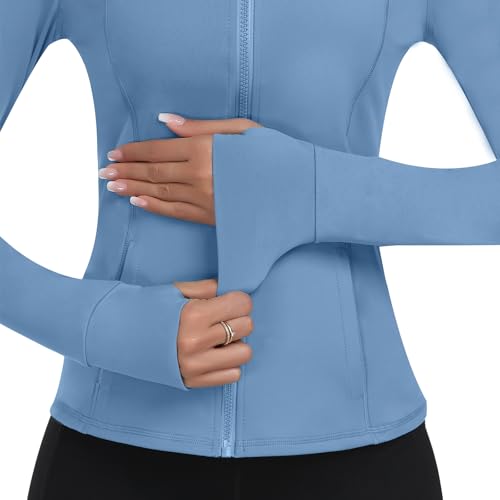 Chaqueta de entrenamiento ligera con capucha de mujer con cremallera completa 5
