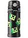 Frozen Thermos Lunch Box and Funtainer Set for Kids - Bundle Includes Dual Compartment Insulated Lunch Box and 12 Hour Cold Drink Stainless Steel Funtainer Water Bottle