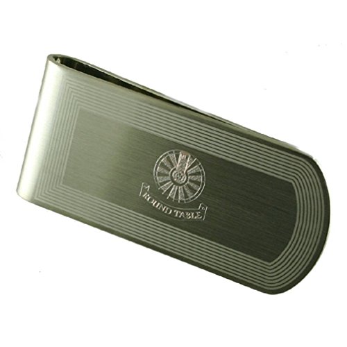 Money Clip con Patrón Grabado en Metal para Billetes y Tarjetas