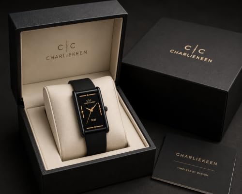 Image of CHARLIEKEEN Slim Rectangular Mens Analog Watch