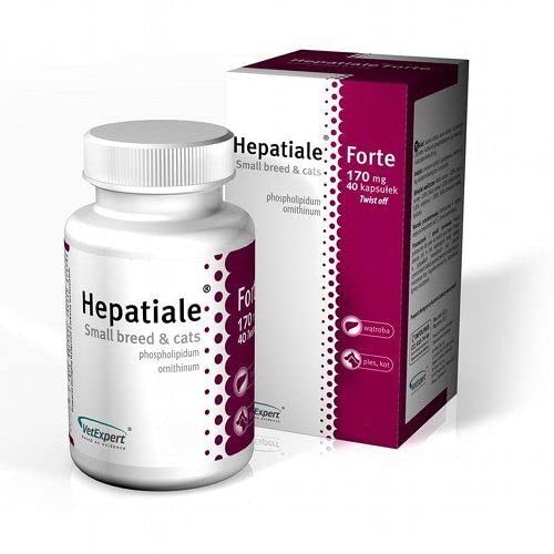Vet Expert Hepatiale Forte, Option:Hepatiale Forte Small Breed & Cats (40 Kapseln) Cover