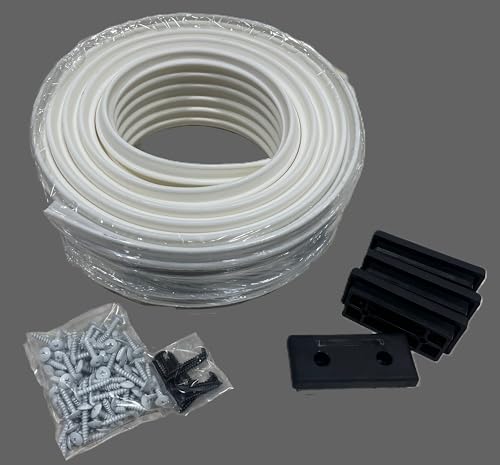 Gatorbak 2x4 Boat Trailer Guide Kit, with Endcaps and Hardware (White, 24 Foot)