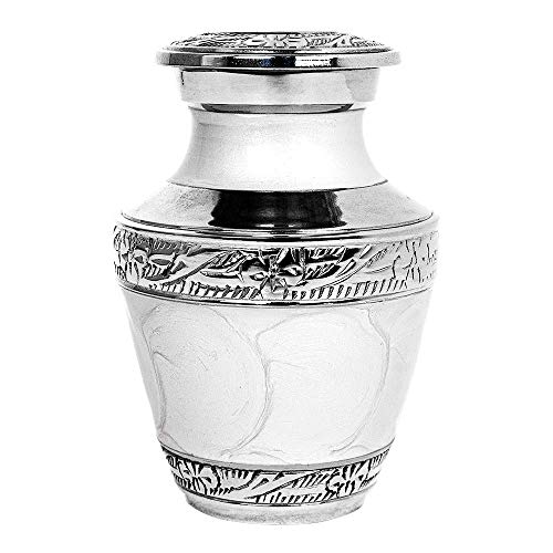 Trupoint Memorials Cremation Urns For Human Ashes - Decorative Urns, Urns For Human Ashes Female & Male, Urns For Ashes Adult Female, Funeral Urns - White, 4 Small Keepsakes #TOP5