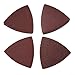 40pcs 80mm Triangle Sandpaper for Oscillating Multi Tool, 60/120/180/240 Grit Aluminum Oxide Sanding Discs, Fits 3.2 Inch Triangle Sanding Pads
