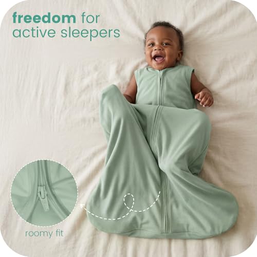 Image of Baby Sleep Sacks Lightweight, Soft & Breathable 0.5 TOG Wearable Blanket with Zipper, 3-Pack 0-3-6-12-24-4T