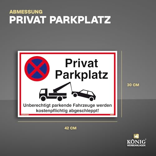 Panneau de stationnement privé pour bloquer les véhicules - 3