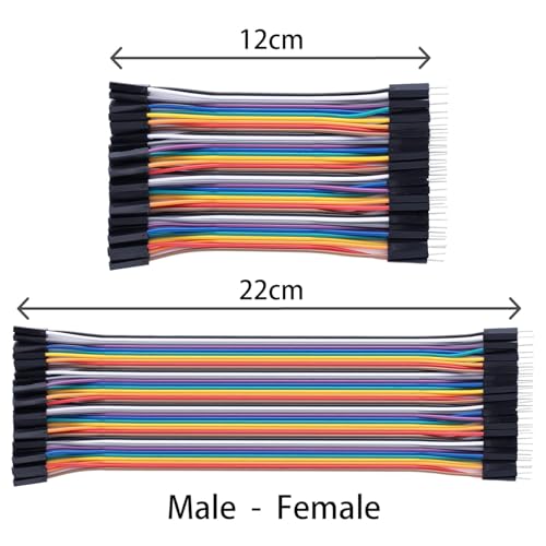 Aypzuke 10cm+20cm 240pcs Breadboard Jumper Wires Cable Kit, Male to Female, Female to Male, Compatible for Arduino and Raspberry Pi - Image 4