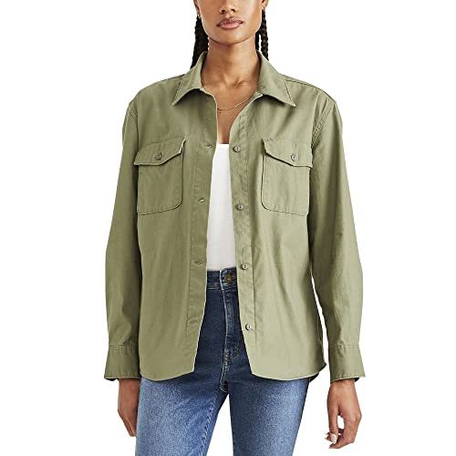 DOCKERS Women's Relaxed Fit Long Sleeve Shirt Jacket