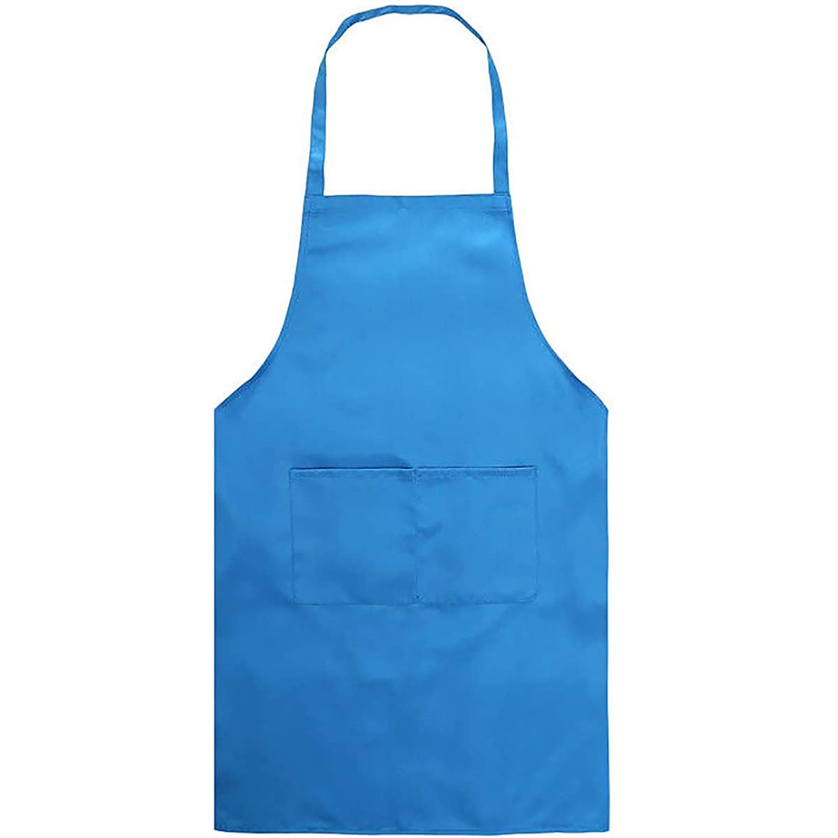 TopHomer Adjustable Cooking Apron with Pocket, Unisex Cooking Kitchen Chef Apron for Home Kitchen, Restaurant, Coffee House, Baking Gardening (Blue)