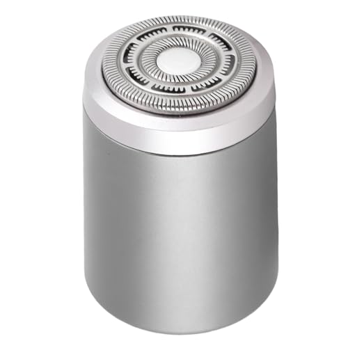 Acouto Recortadora de Barba Eléctrica para Hombres de Acero de Aluminio Recargable Recortador de Barba Portátil para el Viaje de Transporte de Automóvil con Nitidez de de Alta Trimmertravel