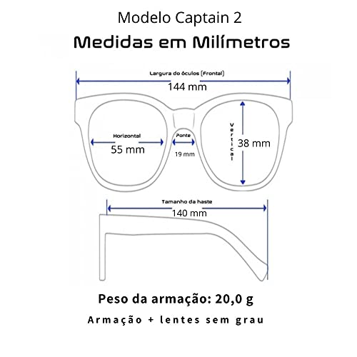 Óculos Gamer Titans Captain2 Preto - Lentes Blue Protection Amarela