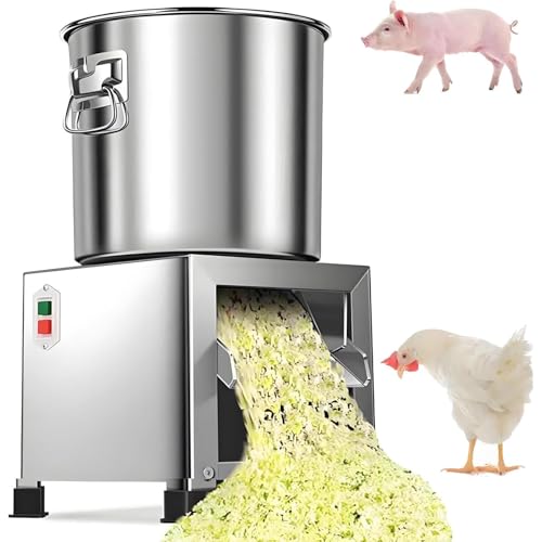 PweKzxt Procesador De Alimento para Aves De Corral Comercial, con 4 Cuchillas, Cortador Triturador De Acero Inoxidable De Alta Resistencia, con 4 Cuchillas 1800w