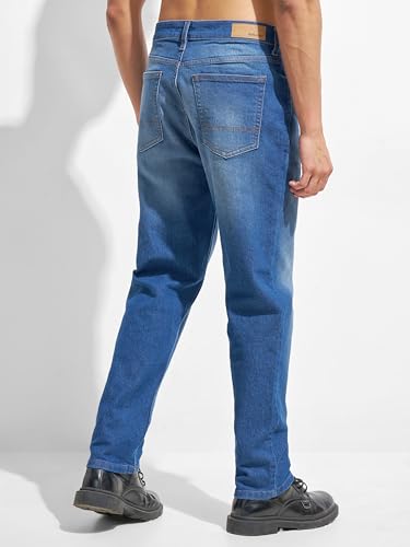 Image of Highlander Men Men's Straight Relaxed Fit Jeans | Stretchable | Everyday Comfort & Style| Jeans for Man|Premium Cotton Blend
