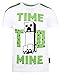 Minecraft - Ropa Camiseta niños - Ropa Gamer para niños - Camiseta 'Time To Mine' - Regalos Regalos para niños - Camiseta Blanca - Edad 9/10