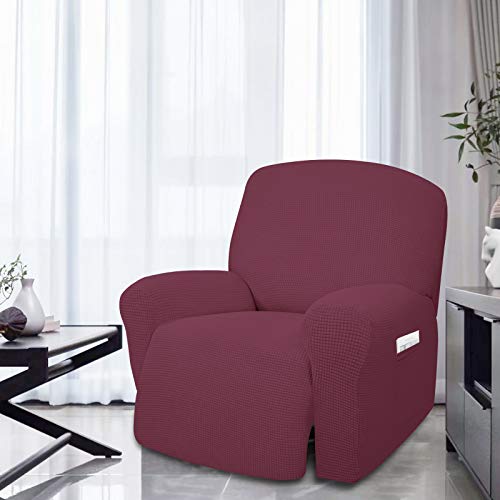 image for Easy-Going 4 Pieces Oversized Recliner Stretch Sofa Slipcover Sofa Cov