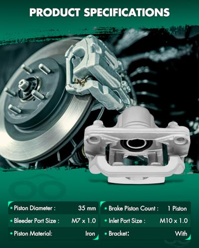 Image of SCITOO Rear Left+Right Brake Calipers With Bracket 19B2780 19B2781 For Nissan For Altima 2002-2006 2013-2018 For Nissan For Maxima 2003-2007 2019