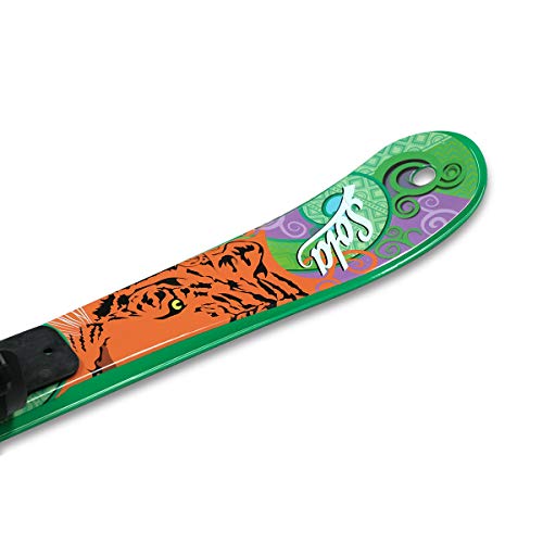SOLA Kids Ski Set – Beginner Cross Country Skis with Poles and Adjustable Bindings for Ages 3–4, Backyard Winter Fun (Tiger) by Sola - Image 4