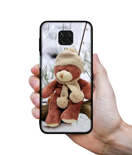 Image of Woolen Bear Design Premium 2D Printed Metal Back Case Cover for Mi Redmi Note 9 Pro /Note 9 Pro Max /Poco M2 Pro
