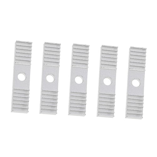 JECOMPRIS 5pcs Aluminium Timing Belt Tooth Plate Clamp for 3d Printers, Precision Aluminium Gear Clamp with Fine Workman