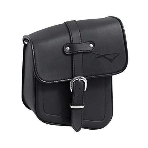 A-Pro Borsa Bisaccia Moto Custom Chopper Idroreppelente Nero laterale destra Telaio
