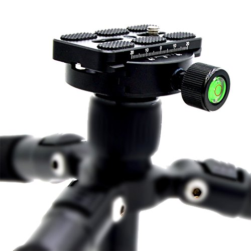 Grampo e placa de liberação rápida QR para tripé bola cabeça adaptador de metal