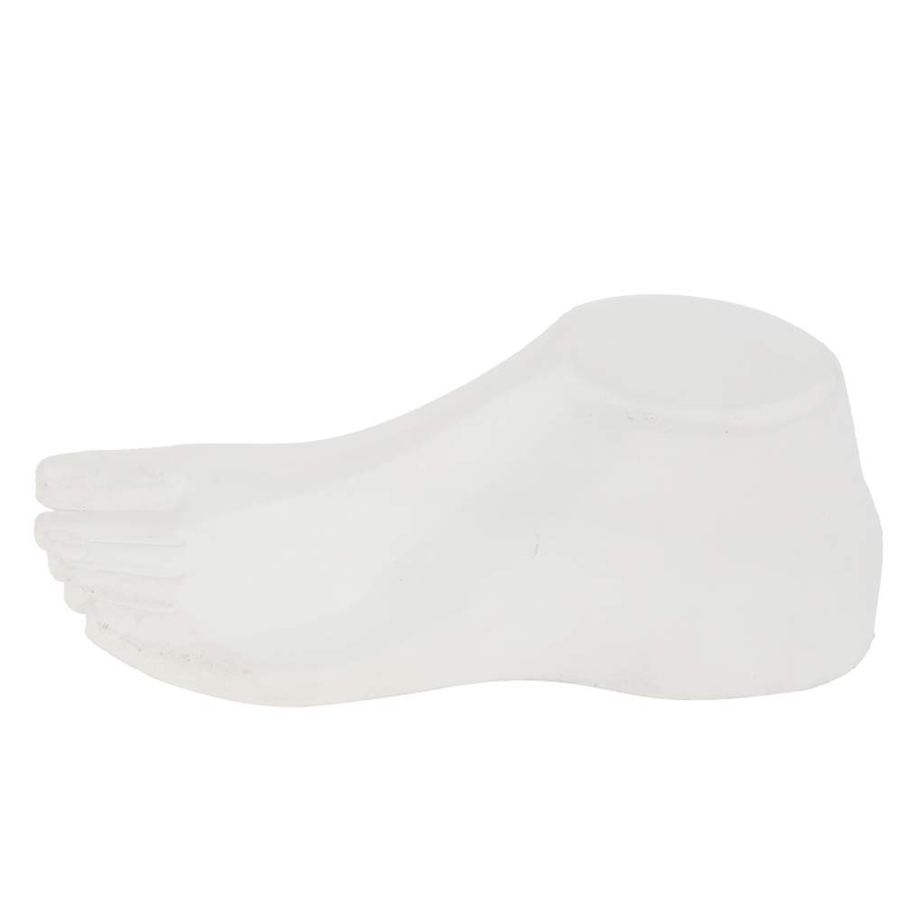 2X Herren Damen Sandale Sneaker Flip Flops Socken Schuh Display Füße Schaufensterpuppe - Transparenz