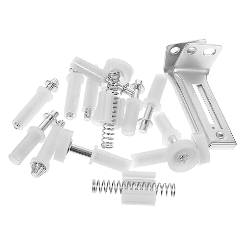 Homoyoyo 1set Bifold Door Hardware Kit Assortment para repuesto de rodillos de puertas de clóset robusto y para instalación miniatura 1