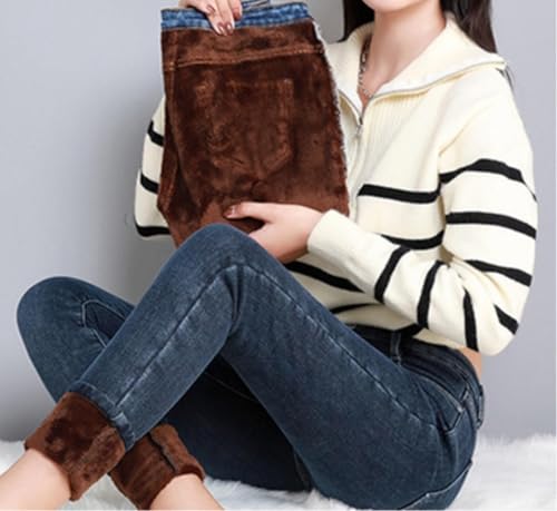 Jeggings d'hiver pour femme avec doublure en Taille haute E1. - vue 7