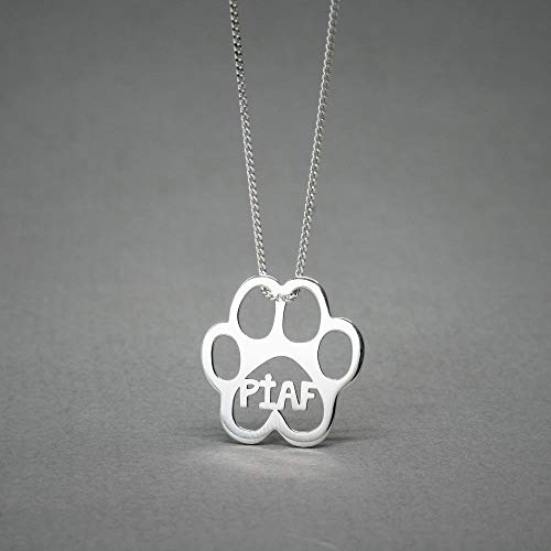 paw print dog necklace