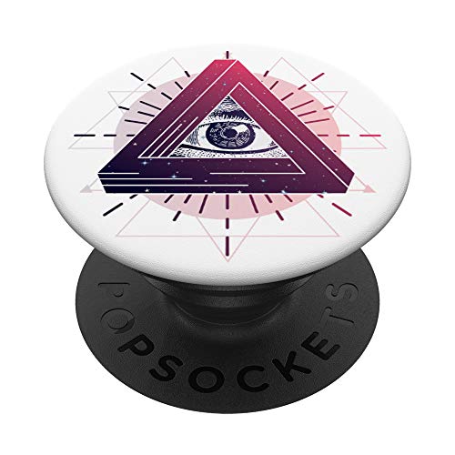 Cool Illuminati Eye Secret Conspiracy Pyramid Symbol White
