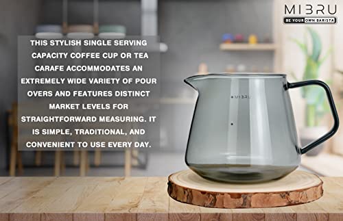 وعاء زجاجي لتقديم القهوة مقاوم للحرارة لسكب القهوة والشاي، غلاية الشاي، ابريق شاي، تقطير يدوي، V60 من ميبرو