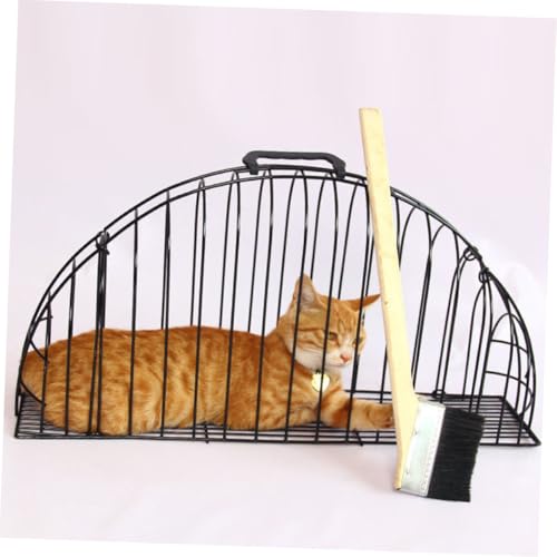 Cage de bain pour chat portable en maille métallique résistante