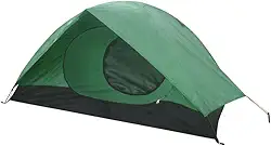 NAUTIKA, Barraca para acampamento trilhas leve Modelo Takoma com capacidade para 2 pessoas. Coluna d'água de 2000mm. Modelo Iglu com sobreteto completo e pequeno avanço. Verde e preto