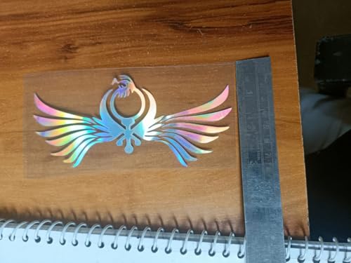Image of YOURKARTS.COM Car Decorative Stickers - Waterproof & Fade-Proof Sporty Stripe Design for Bonnet, Roof, Doors, and Sides | Easy to Apply Vinyl Wrap (Khanda Sticker)