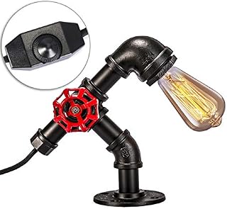 Industrial Table Lamp with UL Dimmable Switch, Licperron E26 E27 Edison Base Vintage