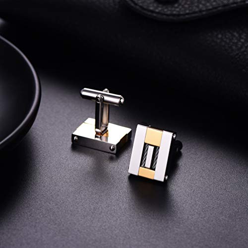 Prosteel Cuff Links Groomsman Cufflinks Stainless Steel Buttons Wedding Men Jewelry #TOP3