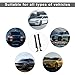 FSTURIOS 2 PCS Car Seat Gap Filler Organizer, Multifunctional Auto Side Seat Gap Filler Phone Holder, Universal Vehicle Storage Box Fill Gap Space Between Seats and Console (Black)