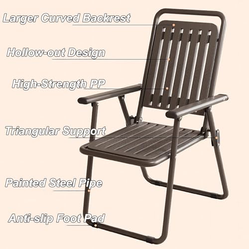 Chaise pliante avec accoudoirs pour régler les problèmes de sol - 5