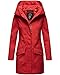 Produktbild MARIKOO Damen Mantel Softshell Regen Jacke Parka MAYLEEN (Rot, XS / 34)