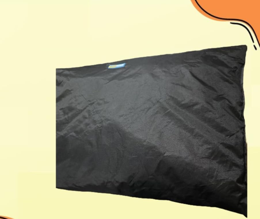 Image of Washable Dog Bed for Large & Medium Dogs | Soft Polyester Pet Bed Cushion with Anti-Slip Bottom | Comfortable & Durable Pet Mattress for Indoor & Outdoor Use (85 x 55 cm)