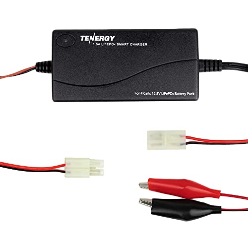 Tenergy 14.6V 1.5A Intelligent LiFePO4 Battery Pack Charger for 12.8V (4S) LiFePO4 Battery Packs