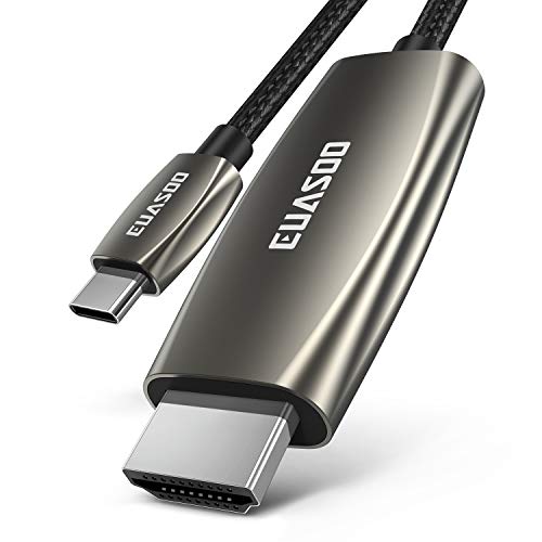 USB C to HDMI Cable(4K@60Hz), EUASOO USB Type-C to HDMI Adapter [Thunderbolt 3