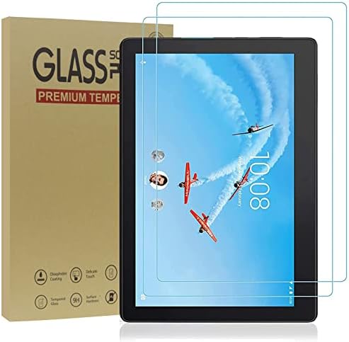 [2 PACK] Lenovo TAB E10 Screen Protector Screen Protector - Tempered Glass Screen Protector Guard Cover Film (High Definition) (Bubble Free) for Lenovo TAB E10TB-X104F) - 10.1 Inch