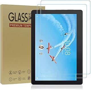 [2 PACK] Lenovo TAB E10 Screen Protector Screen Protector - Tempered Glass Screen Protector Guard Cover Film (High Definition) (Bubble Free) for Lenovo TAB E10TB-X104F) - 10.1 Inch